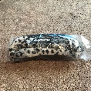 Supreme leopard waste bag